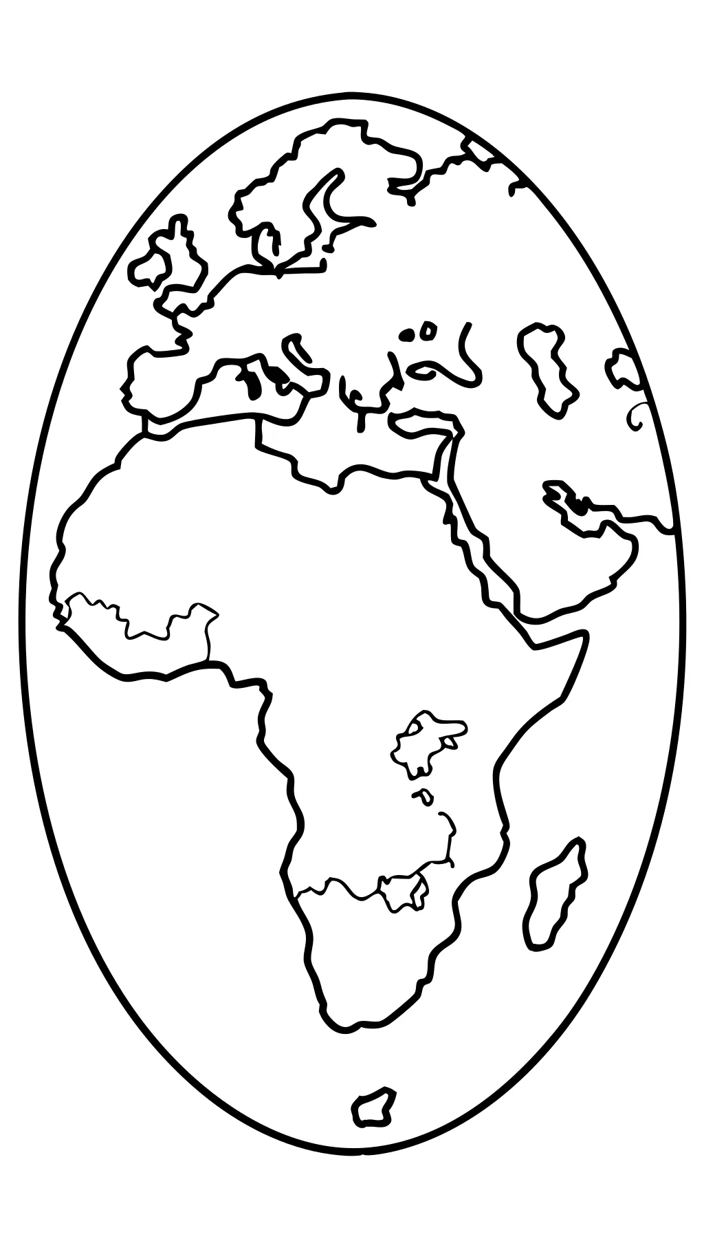 map coloring page the seven continents draw